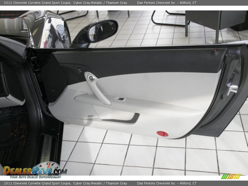 2011 Chevrolet Corvette Grand Sport Coupe Cyber Gray Metallic / Titanium Gray Photo #14