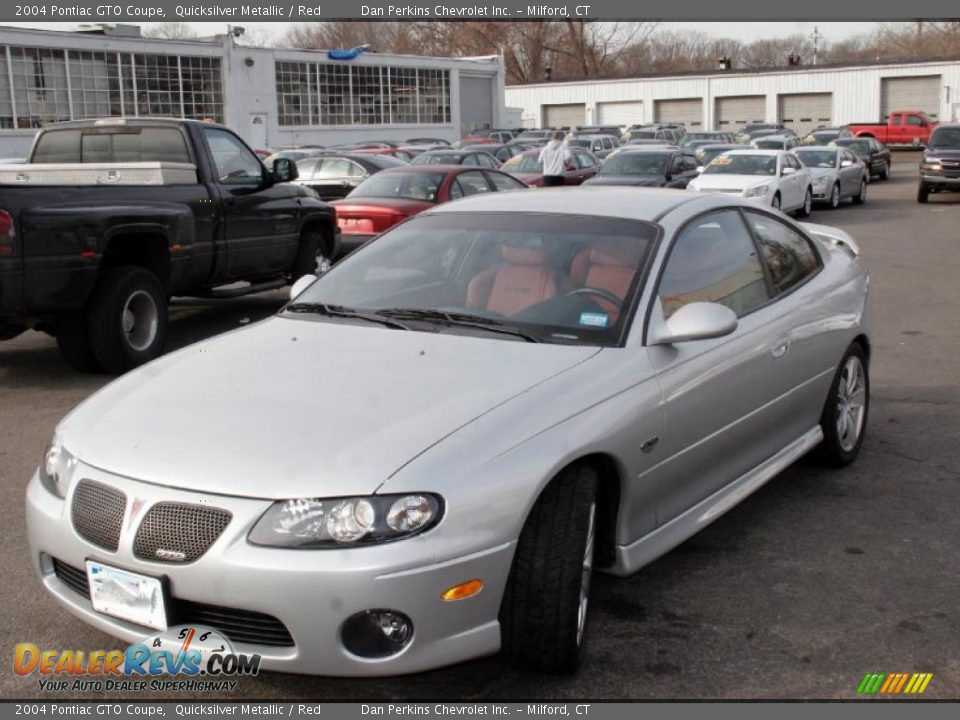 2004 Pontiac GTO Coupe Quicksilver Metallic / Red Photo #1