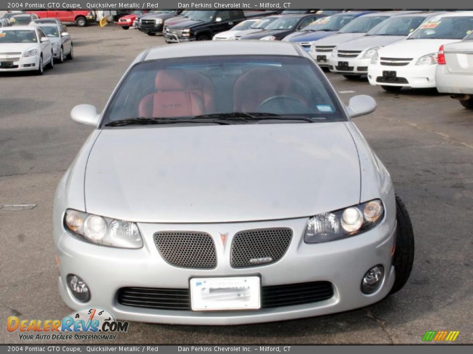 2004 Pontiac GTO Coupe Quicksilver Metallic / Red Photo #2