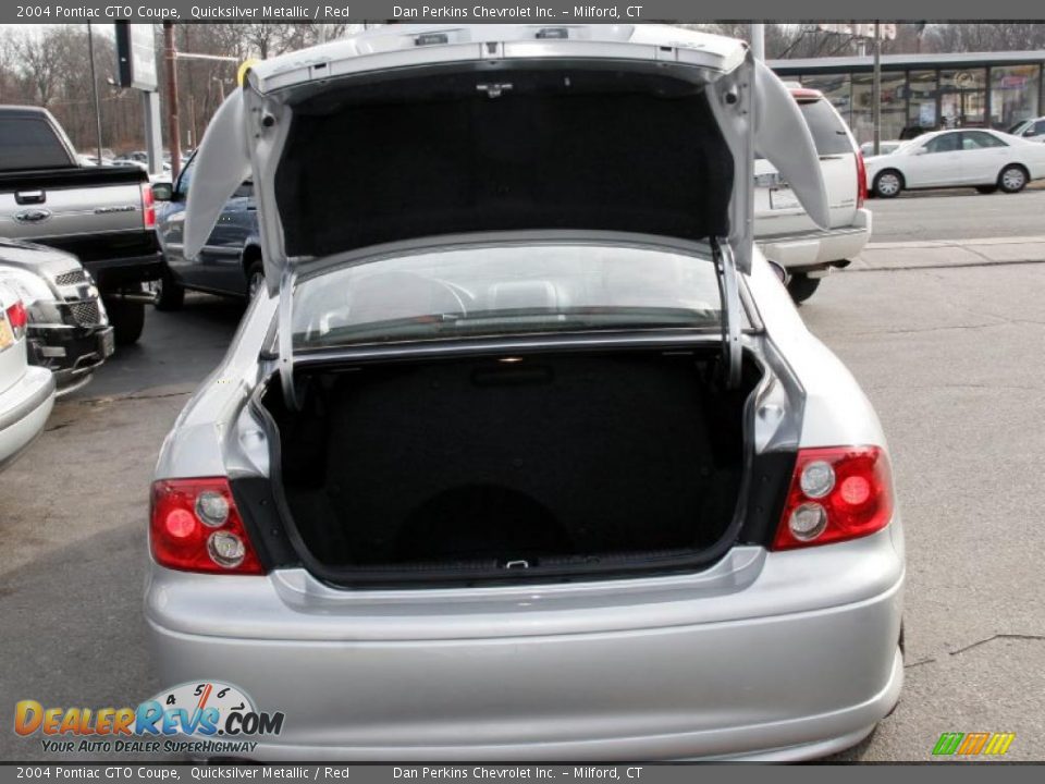 2004 Pontiac GTO Coupe Quicksilver Metallic / Red Photo #9