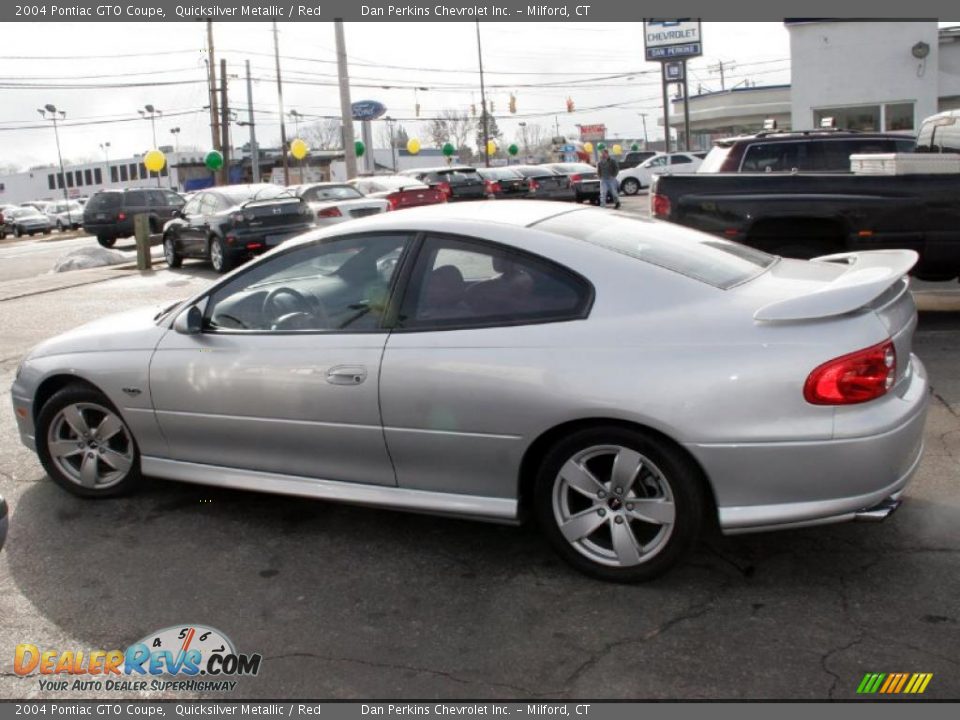 2004 Pontiac GTO Coupe Quicksilver Metallic / Red Photo #11