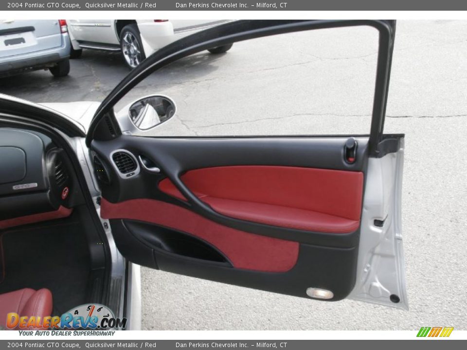 2004 Pontiac GTO Coupe Quicksilver Metallic / Red Photo #14