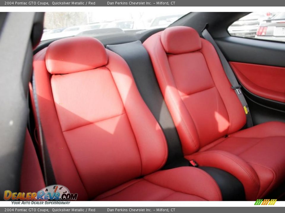 2004 Pontiac GTO Coupe Quicksilver Metallic / Red Photo #15