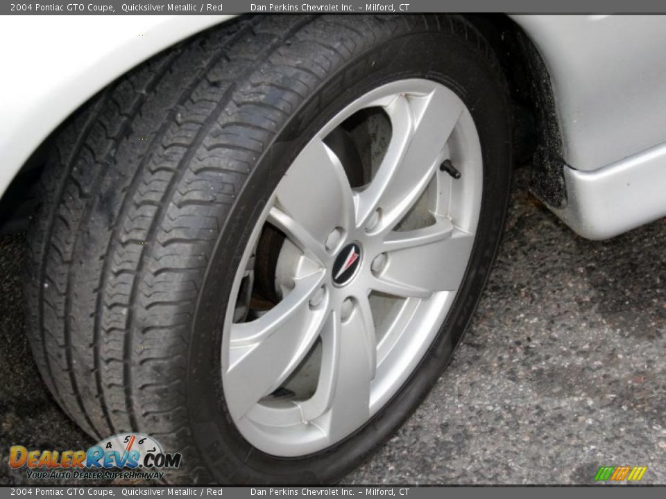 2004 Pontiac GTO Coupe Quicksilver Metallic / Red Photo #19