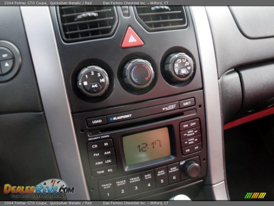 2004 Pontiac GTO Coupe Quicksilver Metallic / Red Photo #20
