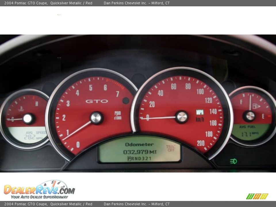 2004 Pontiac GTO Coupe Quicksilver Metallic / Red Photo #22