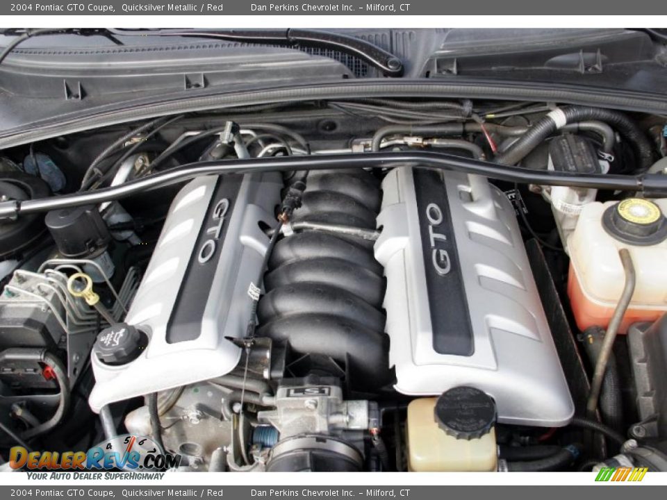 2004 Pontiac GTO Coupe Quicksilver Metallic / Red Photo #23