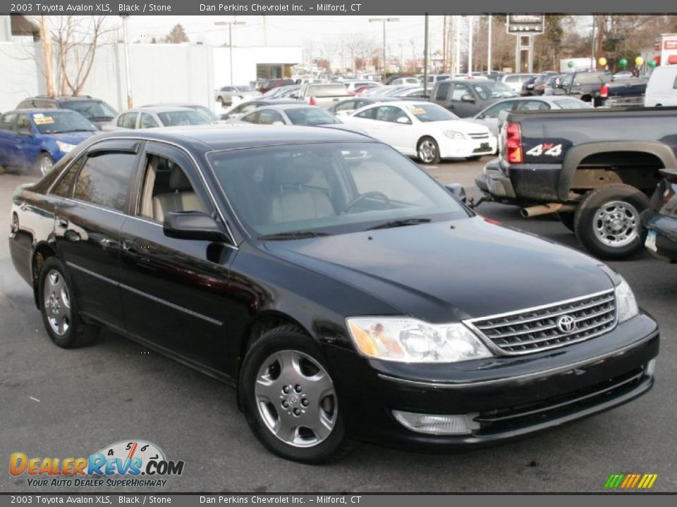 2003 Toyota Avalon XLS Black / Stone Photo #3