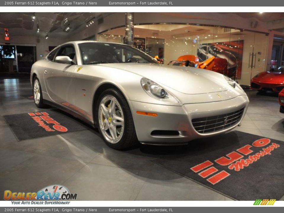 Front 3/4 View of 2005 Ferrari 612 Scaglietti F1A Photo #2