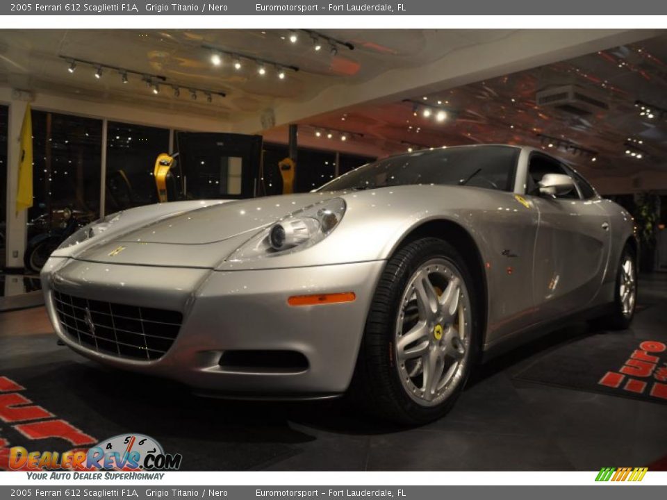 2005 Ferrari 612 Scaglietti F1A Grigio Titanio / Nero Photo #13