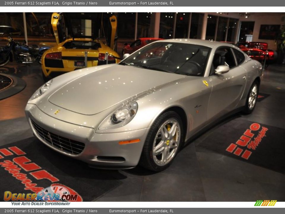 2005 Ferrari 612 Scaglietti F1A Grigio Titanio / Nero Photo #14