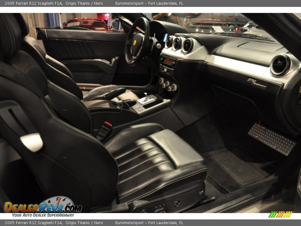 Nero Interior - 2005 Ferrari 612 Scaglietti F1A Photo #17