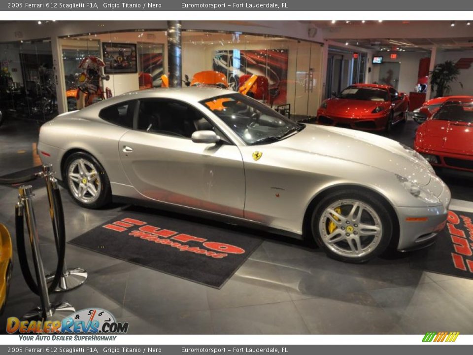 2005 Ferrari 612 Scaglietti F1A Grigio Titanio / Nero Photo #23