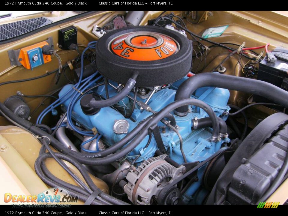 1972 Plymouth Cuda 340 Coupe 340 ci. 4bbl V8 Engine Photo #33