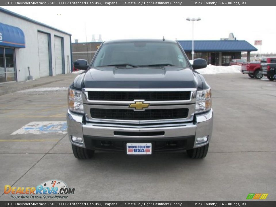 2010 Chevrolet Silverado 2500HD LTZ Extended Cab 4x4 Imperial Blue Metallic / Light Cashmere/Ebony Photo #3