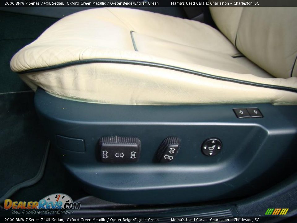 Oyster Beige/English Green Interior - 2000 BMW 7 Series 740iL Sedan Photo #10