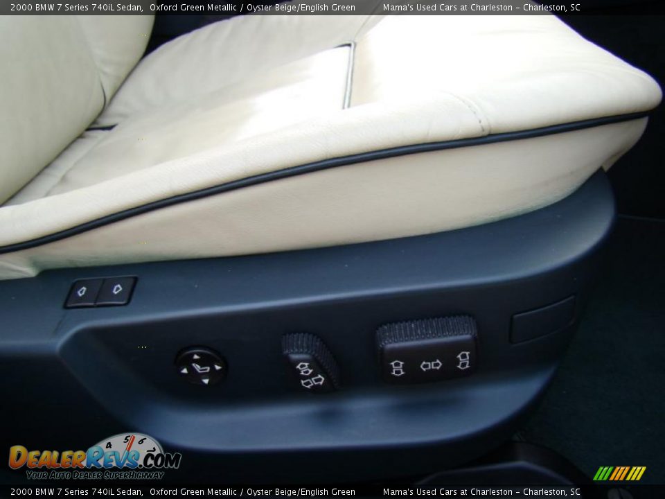 Oyster Beige/English Green Interior - 2000 BMW 7 Series 740iL Sedan Photo #15