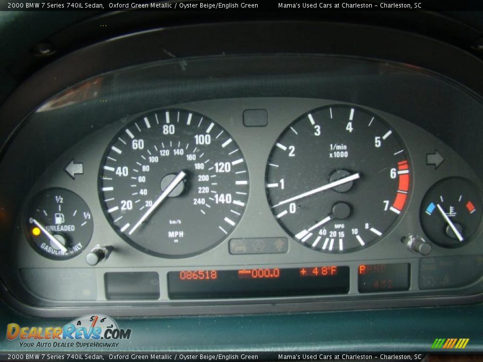 2000 BMW 7 Series 740iL Sedan Gauges Photo #26