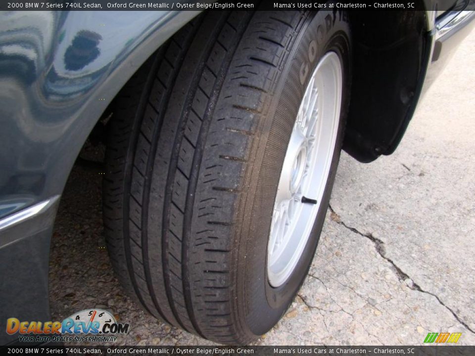 2000 BMW 7 Series 740iL Sedan Oxford Green Metallic / Oyster Beige/English Green Photo #29
