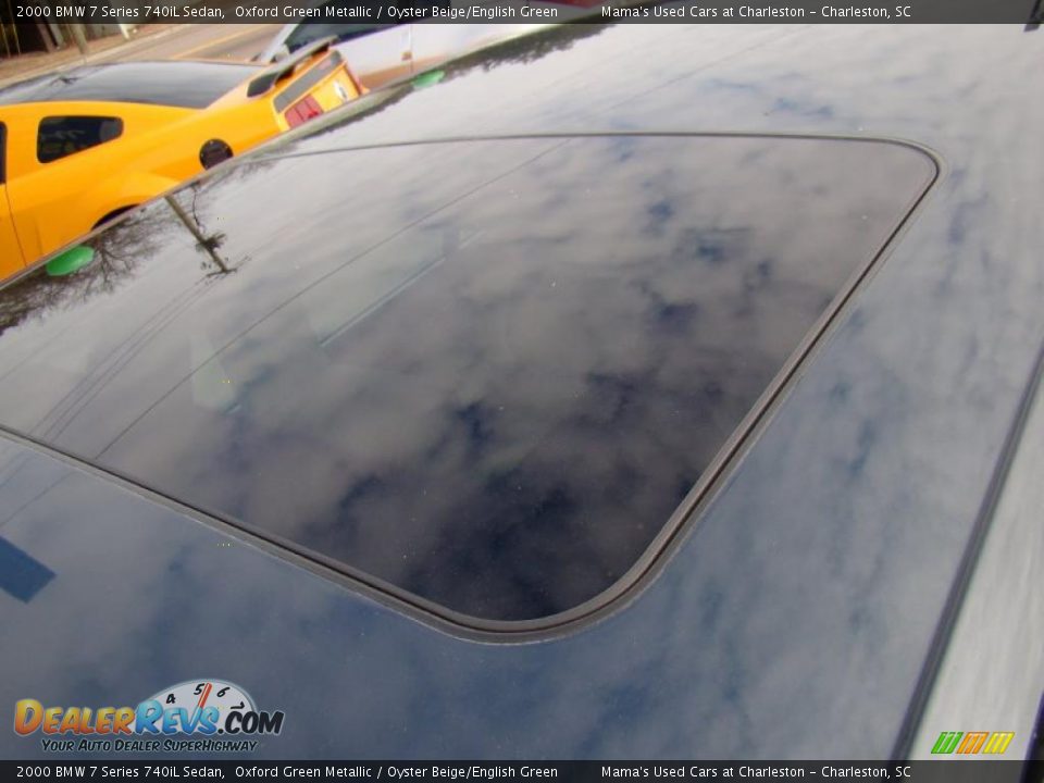 2000 BMW 7 Series 740iL Sedan Oxford Green Metallic / Oyster Beige/English Green Photo #36