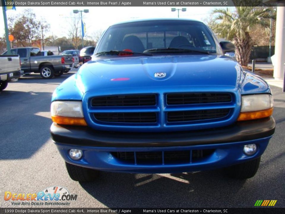 1999 Dodge Dakota Sport Extended Cab 4x4 Intense Blue Pearl / Agate Photo #3