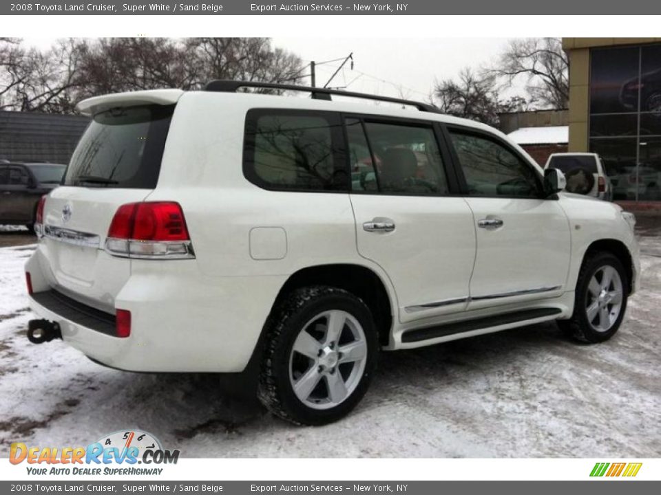 2008 Toyota Land Cruiser Super White / Sand Beige Photo #5