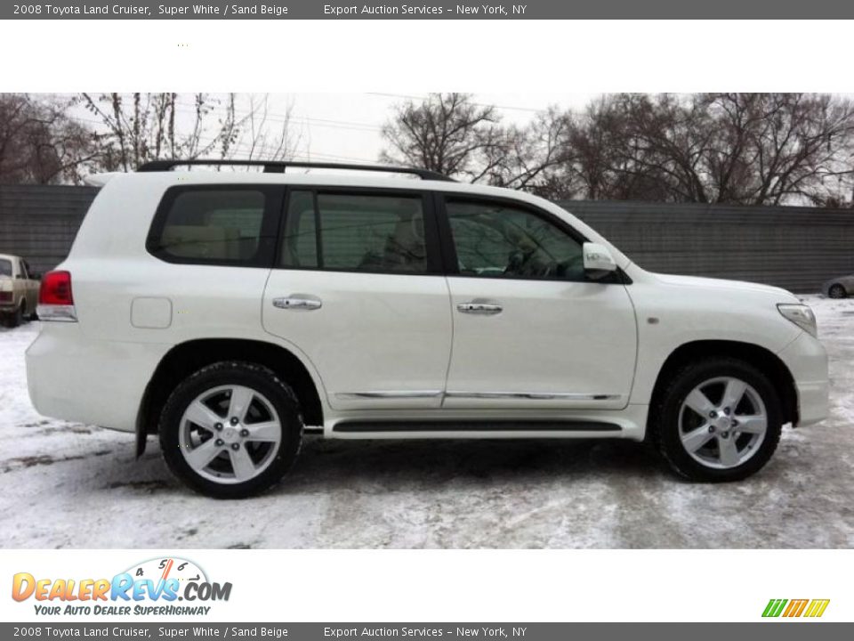 2008 Toyota Land Cruiser Super White / Sand Beige Photo #6