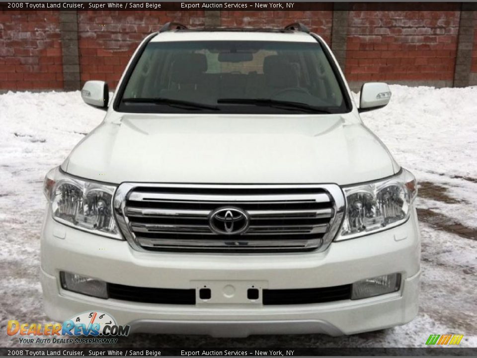 2008 Toyota Land Cruiser Super White / Sand Beige Photo #7