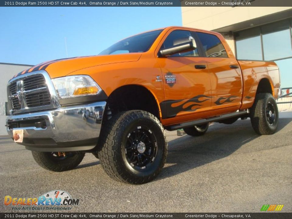 Omaha Orange 2011 Dodge Ram 2500 HD ST Crew Cab 4x4 Photo #2