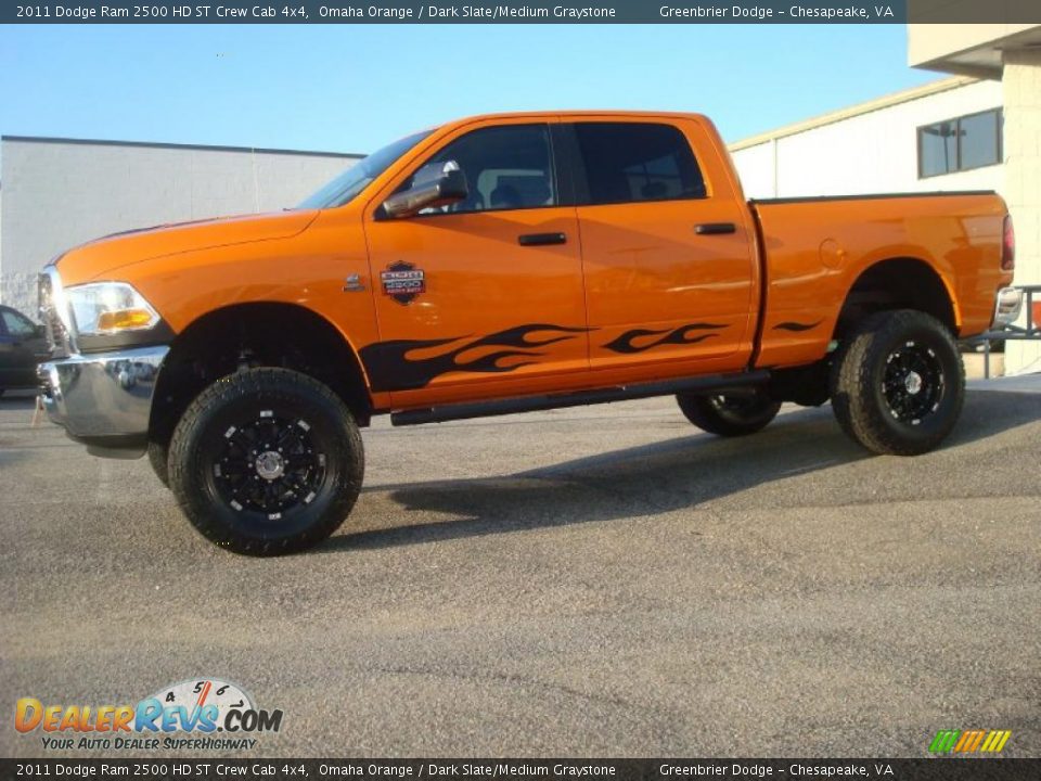 Omaha Orange 2011 Dodge Ram 2500 HD ST Crew Cab 4x4 Photo #3