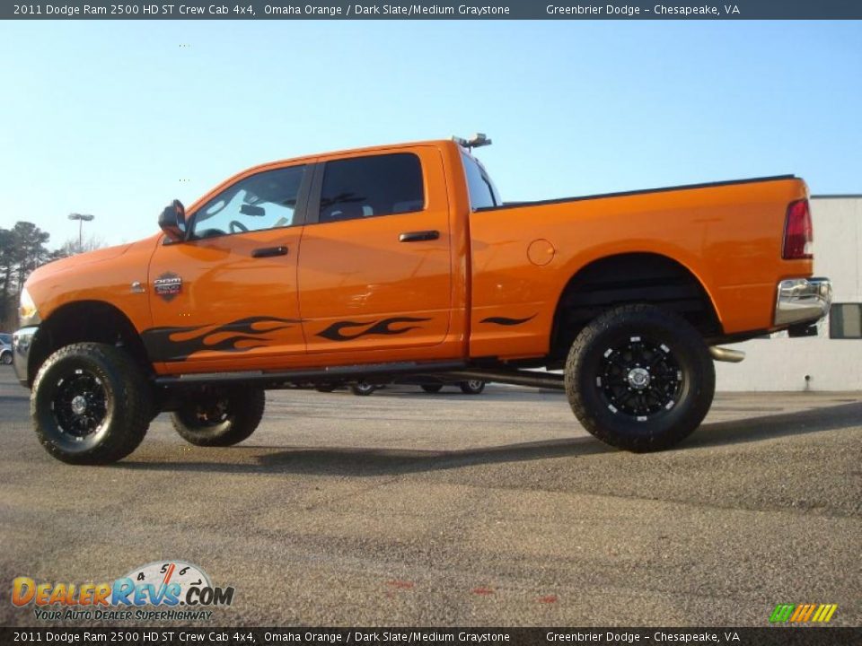 Omaha Orange 2011 Dodge Ram 2500 HD ST Crew Cab 4x4 Photo 4