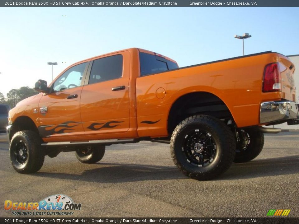 2011 Dodge Ram 2500 HD ST Crew Cab 4x4 Omaha Orange / Dark Slate/Medium Graystone Photo #5