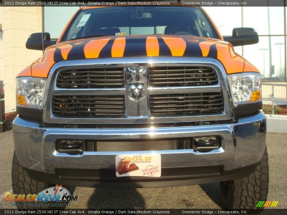 2011 Dodge Ram 2500 HD ST Crew Cab 4x4 Omaha Orange / Dark Slate/Medium Graystone Photo #11