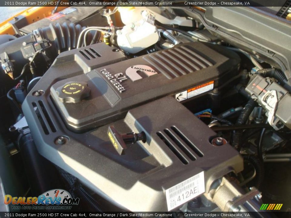 2011 Dodge Ram 2500 HD ST Crew Cab 4x4 6.7 Liter OHV 24-Valve Cummins VGT Turbo-Diesel Inline 6 Cylinder Engine Photo #34