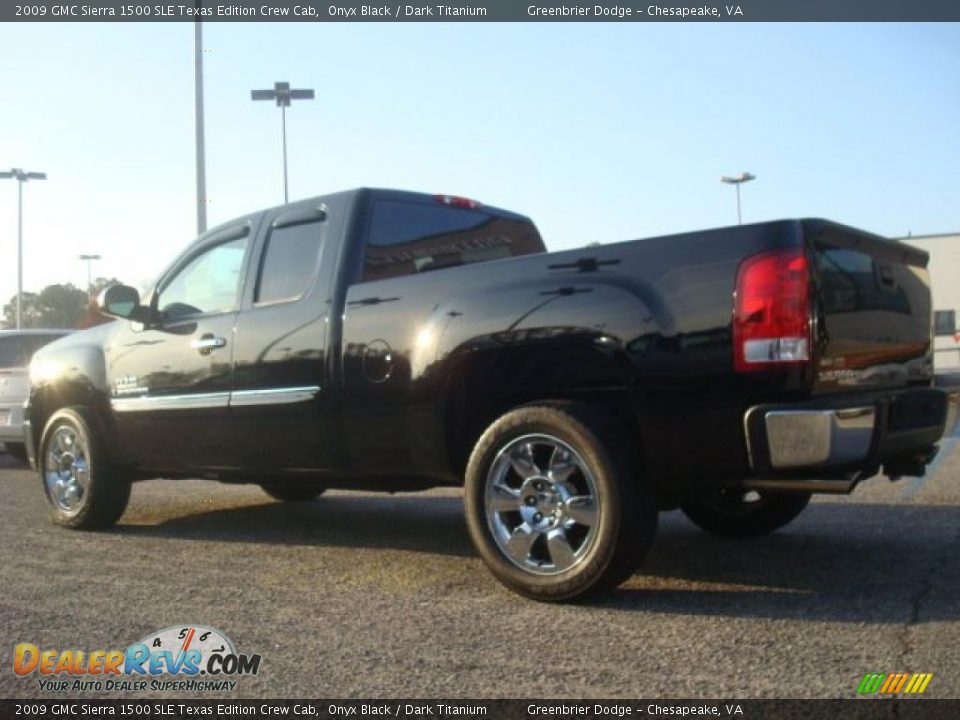 2009 GMC Sierra 1500 SLE Texas Edition Crew Cab Onyx Black / Dark Titanium Photo #4