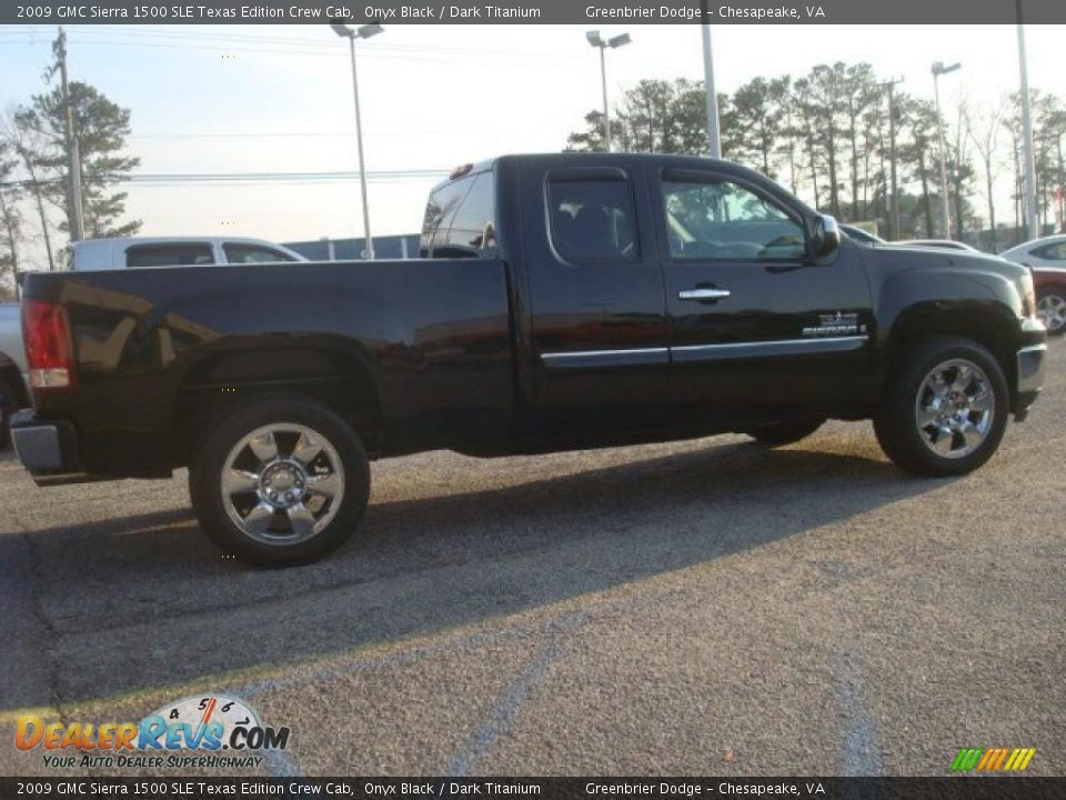 2009 GMC Sierra 1500 SLE Texas Edition Crew Cab Onyx Black / Dark Titanium Photo #5