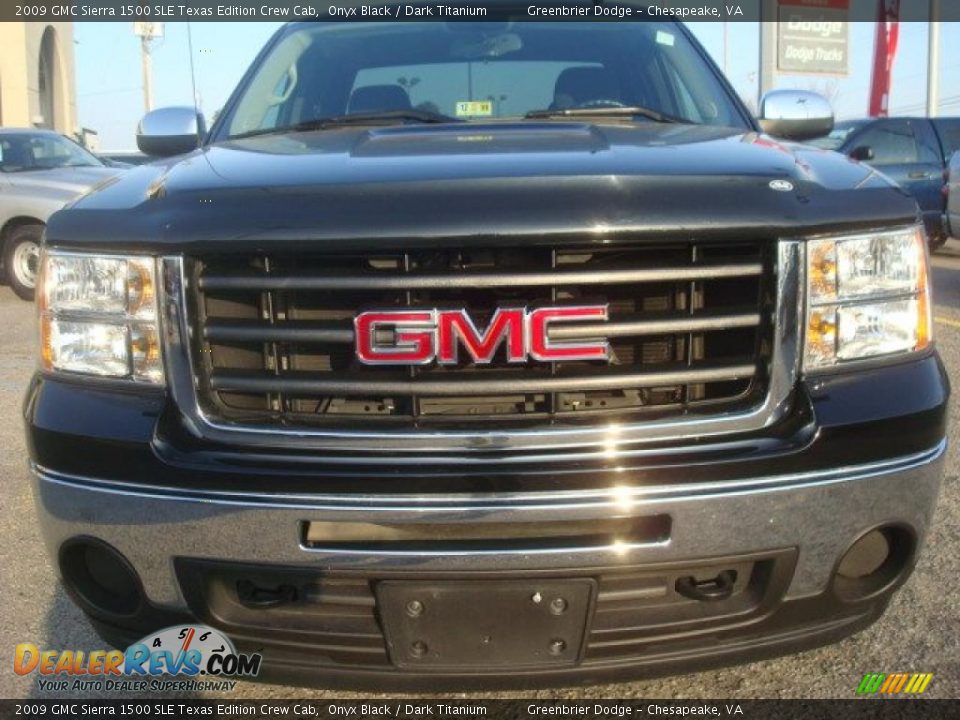 2009 GMC Sierra 1500 SLE Texas Edition Crew Cab Onyx Black / Dark Titanium Photo #8