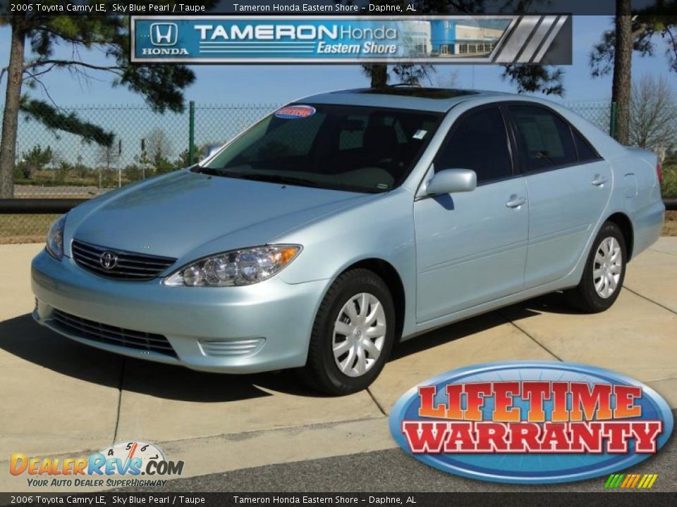 2006 Toyota Camry LE Sky Blue Pearl / Taupe Photo #1