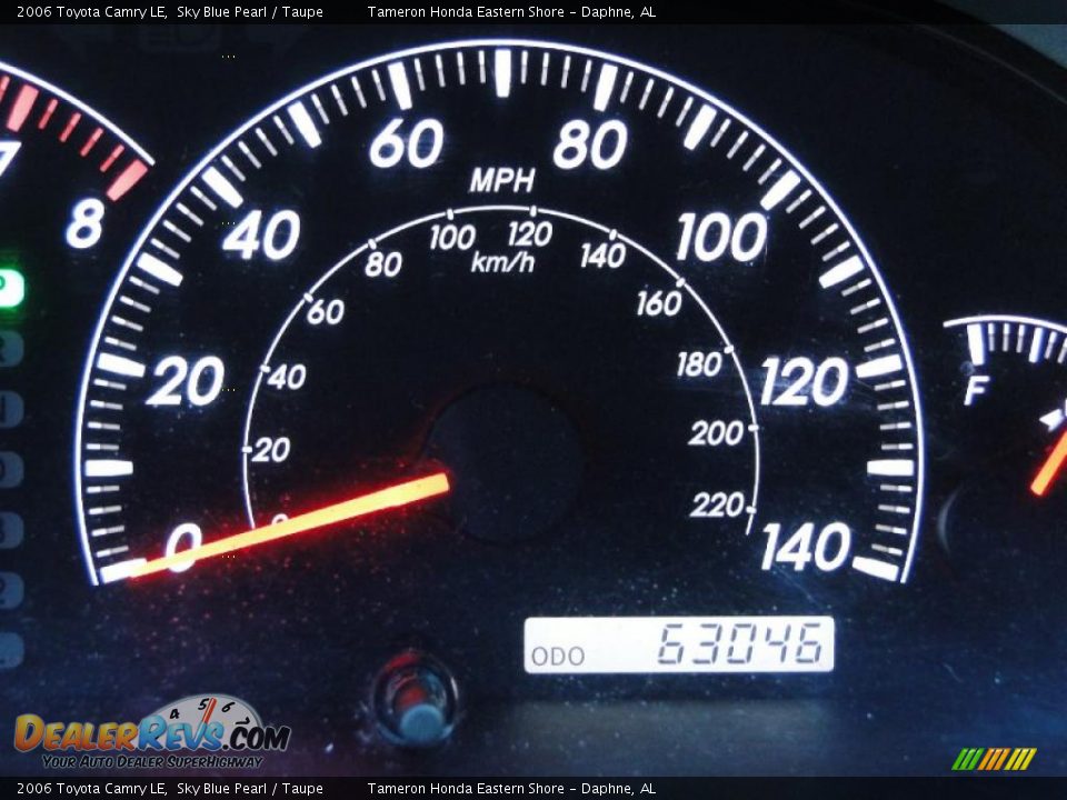 2006 Toyota Camry LE Sky Blue Pearl / Taupe Photo #20