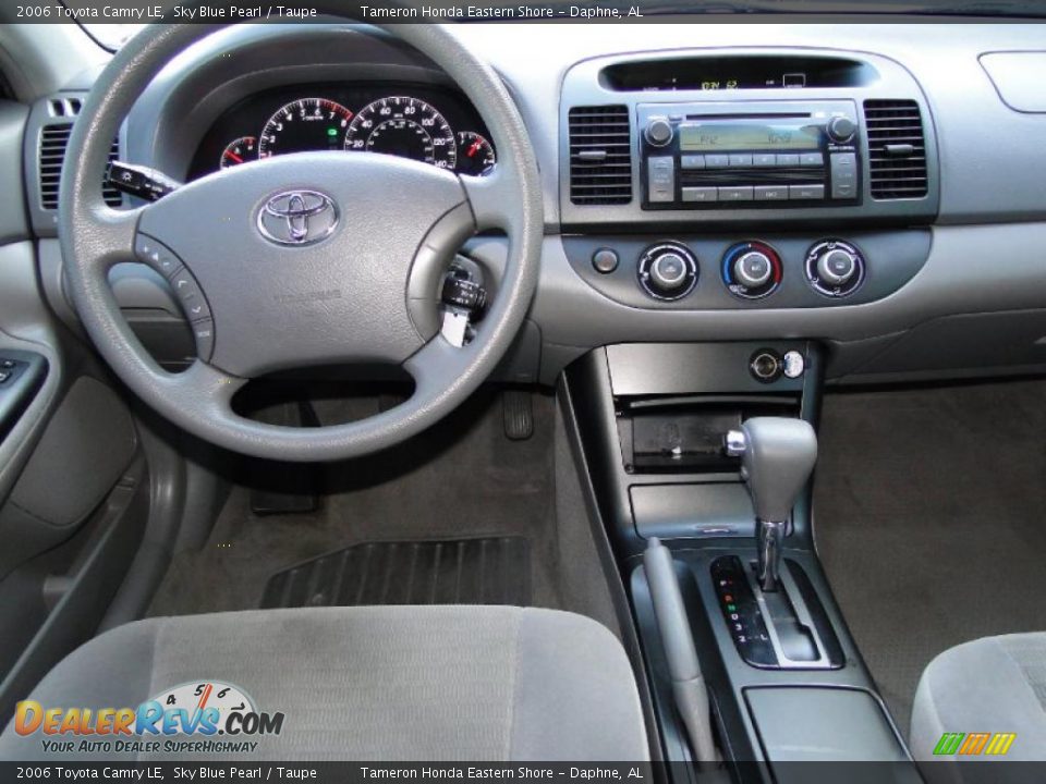 2006 Toyota Camry LE Sky Blue Pearl / Taupe Photo #21