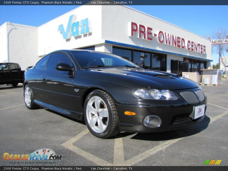 2006 Pontiac GTO Coupe Phantom Black Metallic / Red Photo #1
