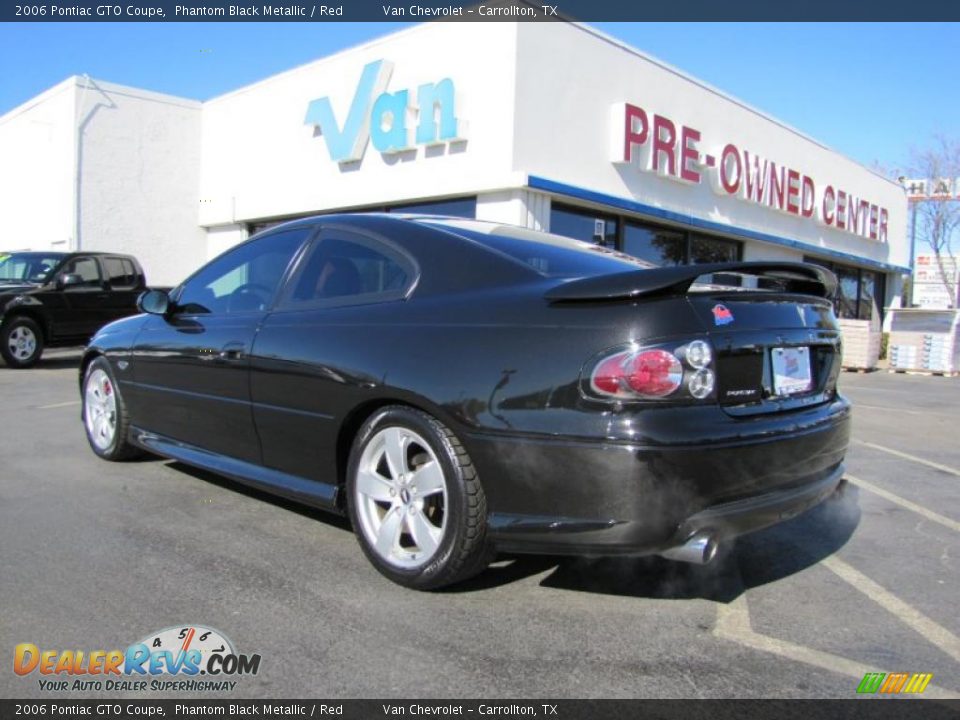 2006 Pontiac GTO Coupe Phantom Black Metallic / Red Photo #5