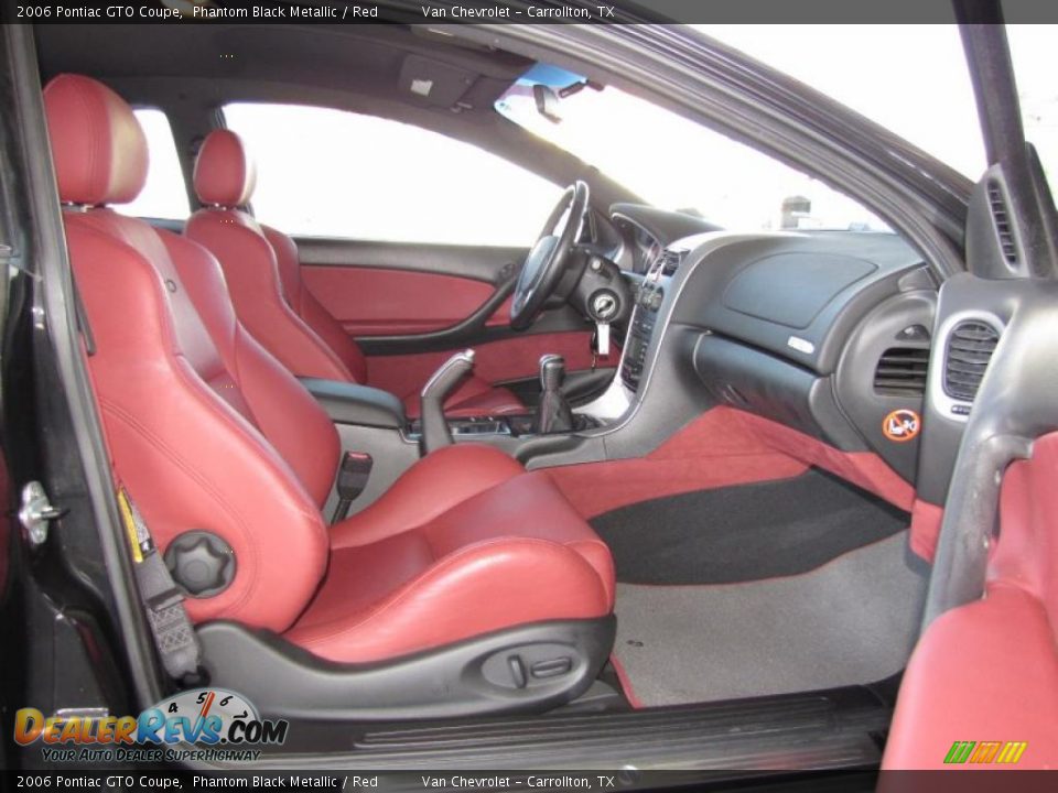 Red Interior - 2006 Pontiac GTO Coupe Photo #9