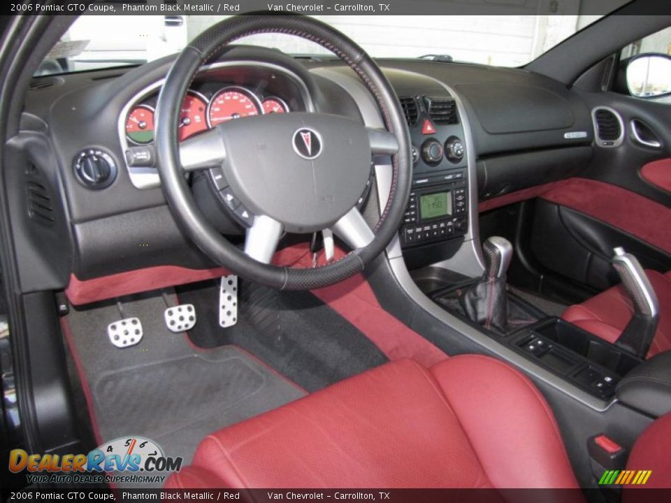 Red Interior - 2006 Pontiac GTO Coupe Photo #12
