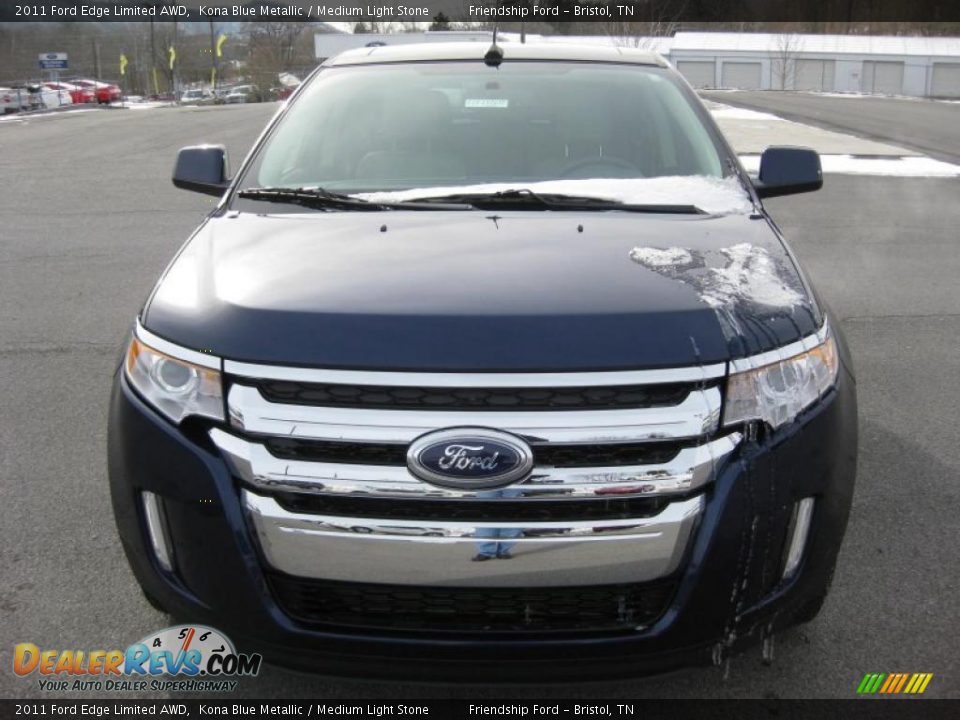 2011 Ford Edge Limited AWD Kona Blue Metallic / Medium Light Stone Photo #3
