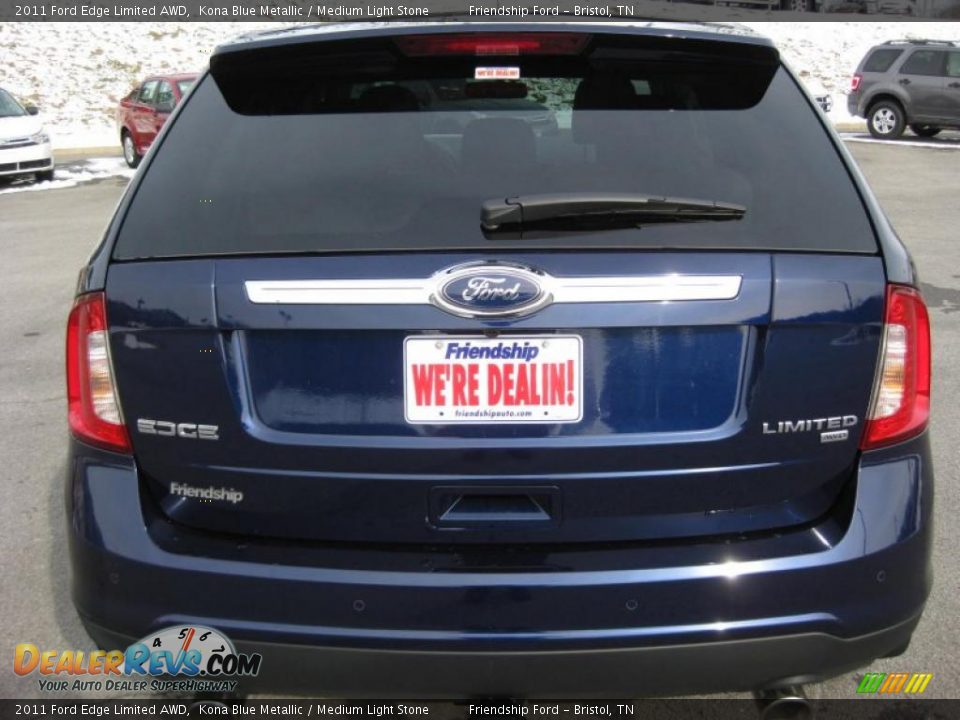 2011 Ford Edge Limited AWD Kona Blue Metallic / Medium Light Stone Photo #7