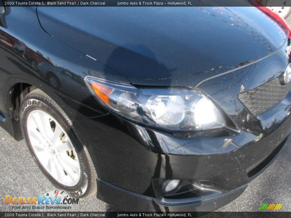 2009 Toyota Corolla S Black Sand Pearl / Dark Charcoal Photo #2
