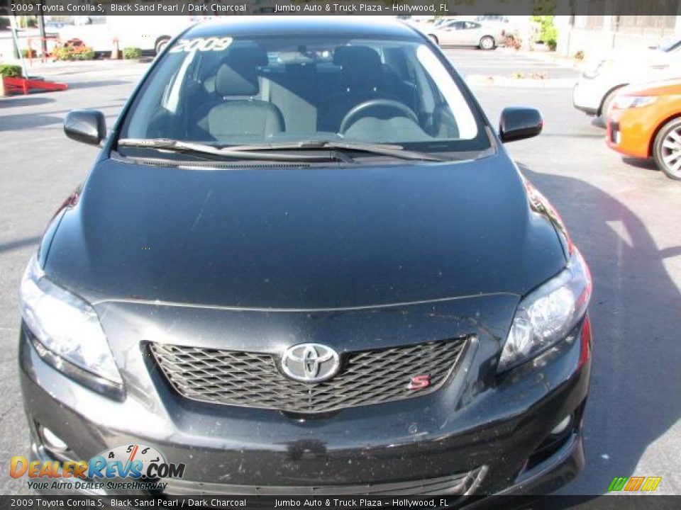 2009 Toyota Corolla S Black Sand Pearl / Dark Charcoal Photo #3