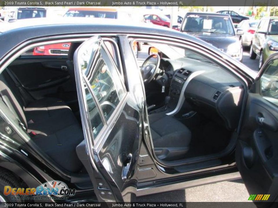2009 Toyota Corolla S Black Sand Pearl / Dark Charcoal Photo #12