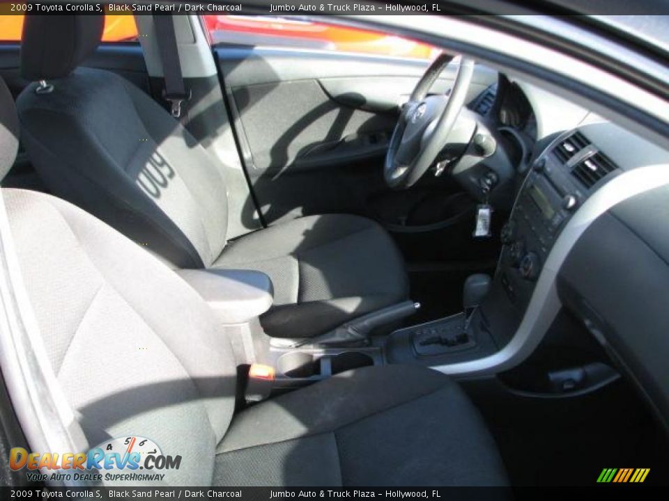 2009 Toyota Corolla S Black Sand Pearl / Dark Charcoal Photo #14